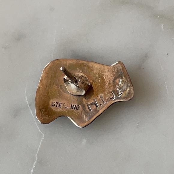 Native American 3 Solo Stud Vintage Earrings - Picture 5 of 10